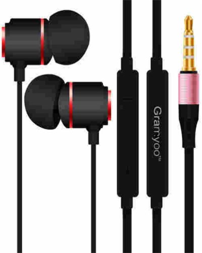 GramyooX21 headphones, wired photo headphones, ear-in bass h